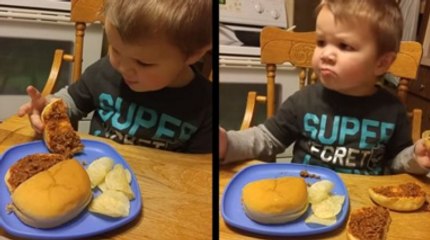 "It's Poop!" Little Kid Is (Rightfully?) Unimpressed With Sloppy Joe