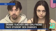 Three-way relationship  Drama teacher and girlfriend charged over throuple with student - TomoNews