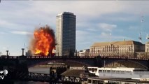 Bus film stunt explosion shakes Londoners