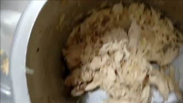 Desfiar peito de frango