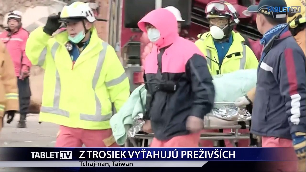 Po zemetrasení na Taiwane hlásia 37 mŕtvych a vyše 110 nezvestných