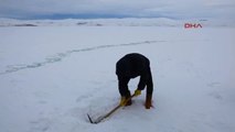 Kars Gazeteciler, Buzla Kaplı Çıldır Gölü'nde Kamp Yaptı