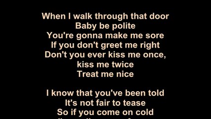 Elvis Presley – Treat Me Nice Lyrics