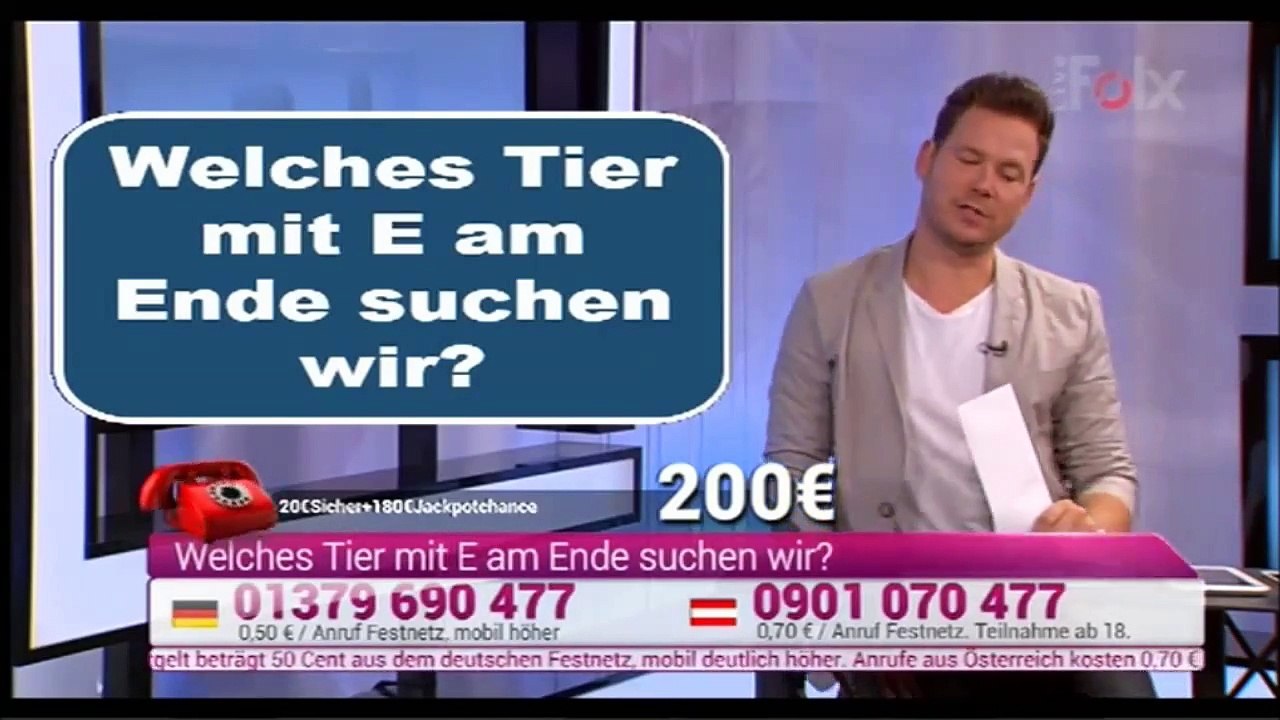 Folx Quiz: Martin sucht ein einfaches Tier (27.08.2015)