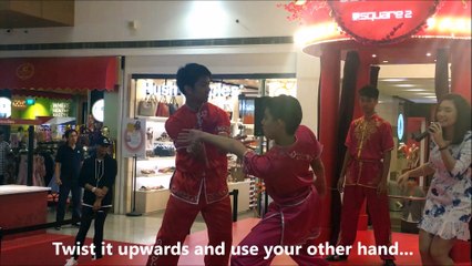 Wu Shu demo 3 types of self defence for ladies