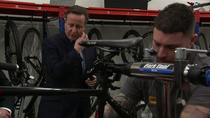 David Cameron visits HM Prison Onley
