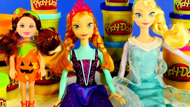 PLAY DOH Barbie Chelsea Halloween Disney Frozen Costumes Elsa Princess Anna Play-Doh Dresses