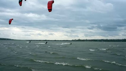 Кайтинг 25 апреля 2013 года на Беловском вдхр