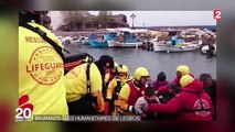 Des centaines de bénévoles accueillent les migrants sur l'île grecque de Lesbos