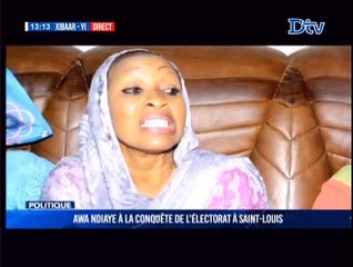 Awa Ndiaye à la conquête de l'électorat à St louis