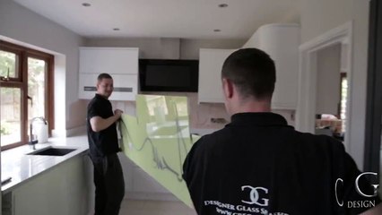 Arabic Symbol Design Glass Splashback - CreoGlass