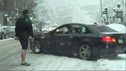 BMW M5 winter fail