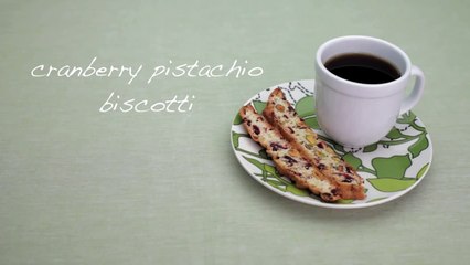 Cookie Recipes - How to Make Cranberry Pistachio Biscotti