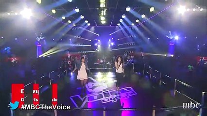 #MBCTheVoice -  Crazy  الموسم الأول - ليا ويسرى منصور