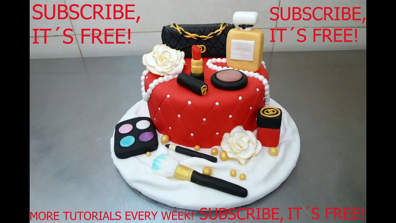MAKE UP CAKE - HOW TO - by CakesStepbyStep
