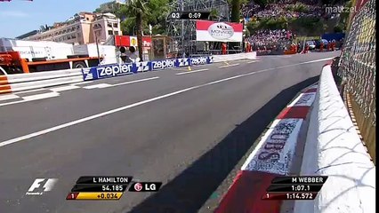 F1 2012 Monaco  quali ending with Dutch commentary