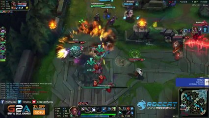 Gosu INSANE Lucian Pentakill!
