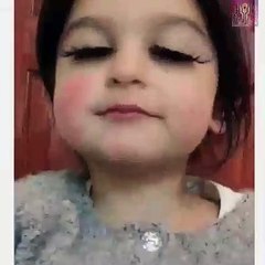 Baby Girl Show Her Talent With Her Big Eyes Brow