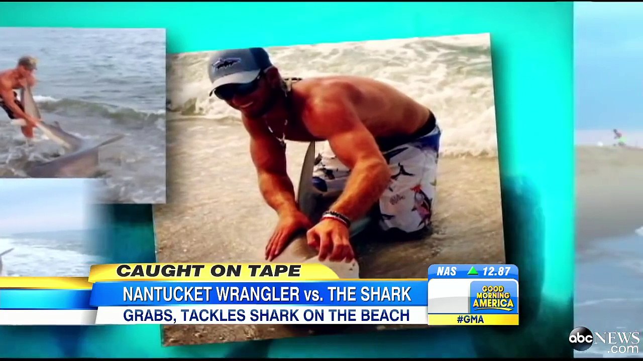 Man Wrestles Shark With Bare Hands- Caught on Tape