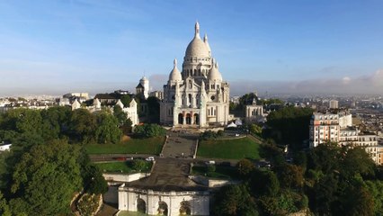 La Basilique du Sacré-Cœur vue du ciel!