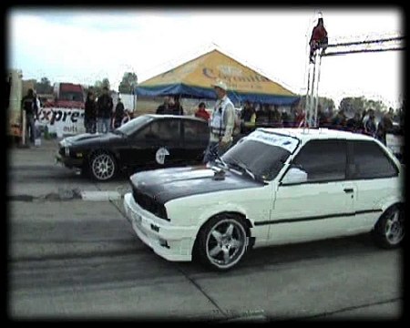 BMW E30 [M5] Vs. Alfa Romeo GTV6 Drag Race