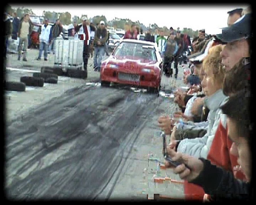 Honda Civic Red Rocket Turbo [10.4@143] Vs. Honda CRX Turbo Drag Race