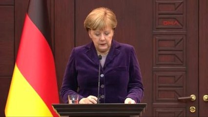 Davutoğlu - Merkel Ortak Basın Toplantısı Düzenledi -4