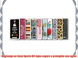 Funda Gel Flexible Sony Xperia M2 Aqua BeCool Silver Art [  1 Protector Cristal Vidrio Templado