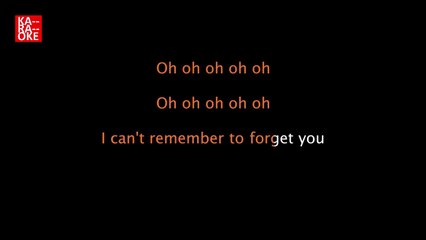 Shakira ft. Rihanna - Can't Remember To Forget You (Karaoke)