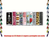 Funda Gel Flexible ZTE Blade L2 BeCool Keep Calm Caña [  1 Protector Cristal Vidrio Templado