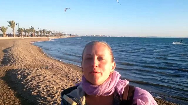 Кайтинг на пляже в Испании Мар Менор Mar Menor & kiting