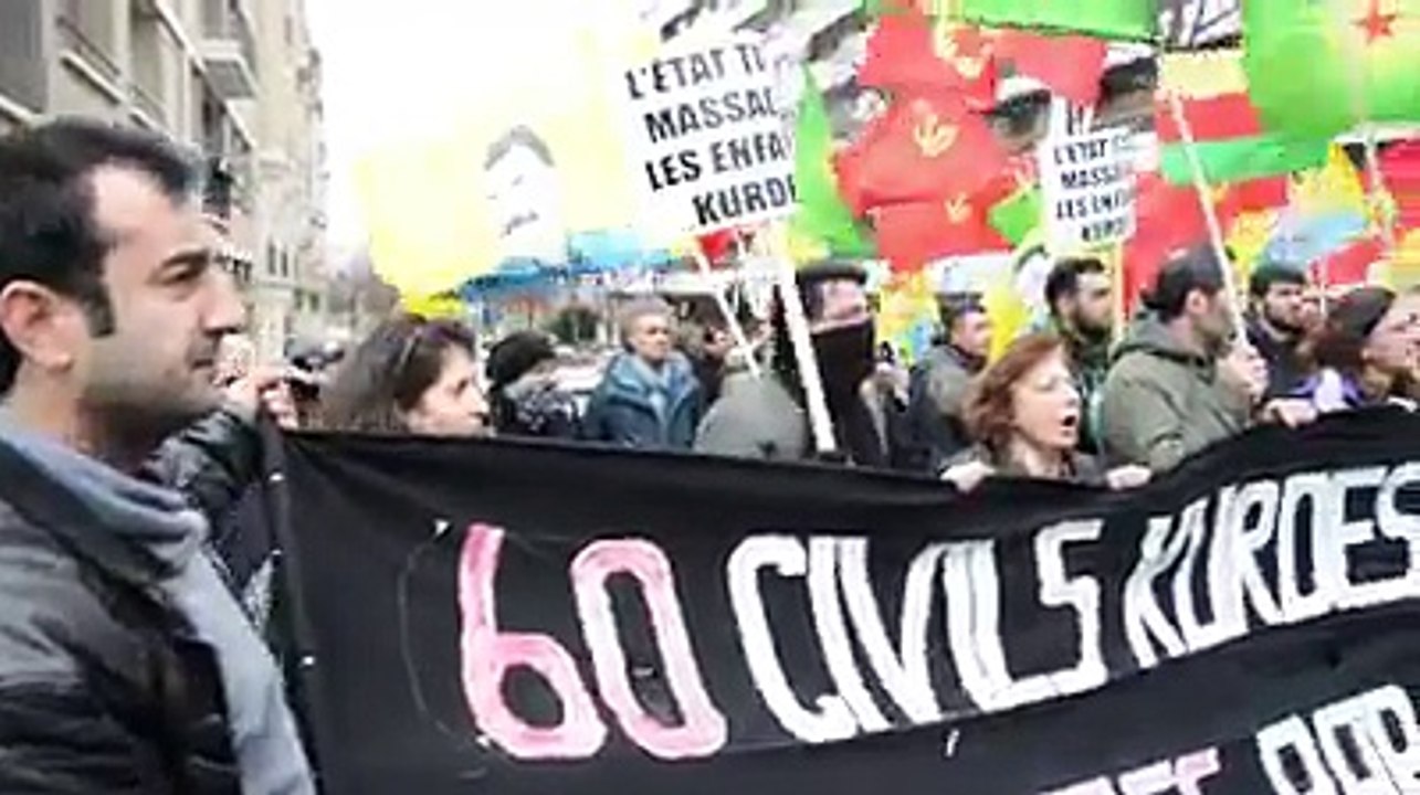 Manifestation kurde le 08/02/2016 Paris