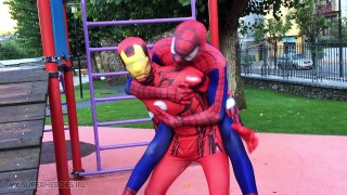 Iron Man VS Spiderman - Battle Rematch - My Superheroes IRL