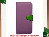 HTC Desire 728 FundaMama Mouth PU Cuero Billetera Cartera Monedero Con Soporte Funda Caso Case