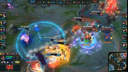 FNC vs ROC INSANE GAME CHANGING TEAM FIGHT