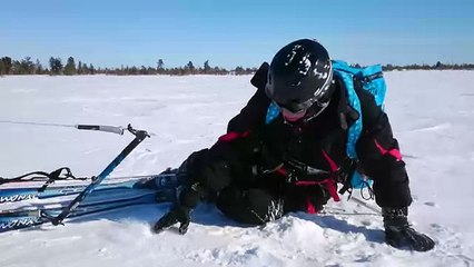 Кайтинг Я на лыжах 2