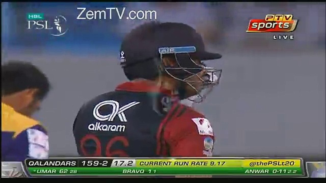 Umar Akmal Explosive Innings in Today's Match against Quette Gladiators - Vidrail