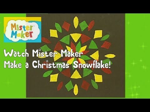 Mister Maker Christmas Make - Paper Snowflake