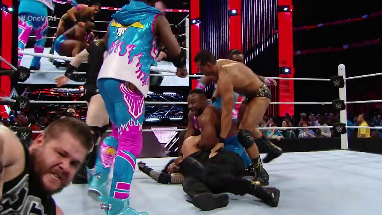 Roman Reigns competes in  One vs All wwe raw