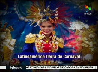 Venezuela: ciudadanos disfrutan temporada de carnaval