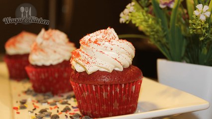 Red Velvet Cupcakes Recipe by Waqar