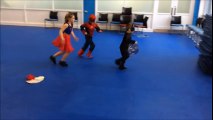 Spiderman fights batman and supergirl - Random Outtakes - Spiderman cartoon,