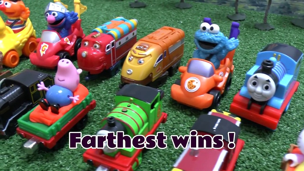 Peppa Pig Play Doh Race Story Thomas The Train Disney Cars Mickey Mouse Hello Kitty Playdo