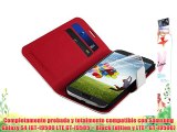 JAMMYLIZARD | Funda De Piel G10 Para Samsung Galaxy S4 Ultra Fina Tipo Cartera Wallet Case