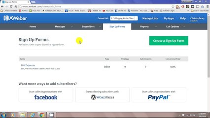 How To Add A List To An Existing Squeeze Page With It's Own Built In Opt-in Form Code
