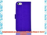 JAMMYLIZARD | Funda De Piel Para iPhone 6 / 6s 4.7 Tipo Cartera Luxury Wallet Case MORADO