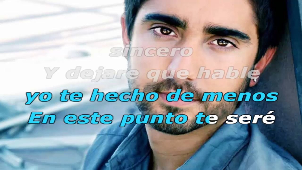 Alex Ubago - Me arrepiento - karaoke letra