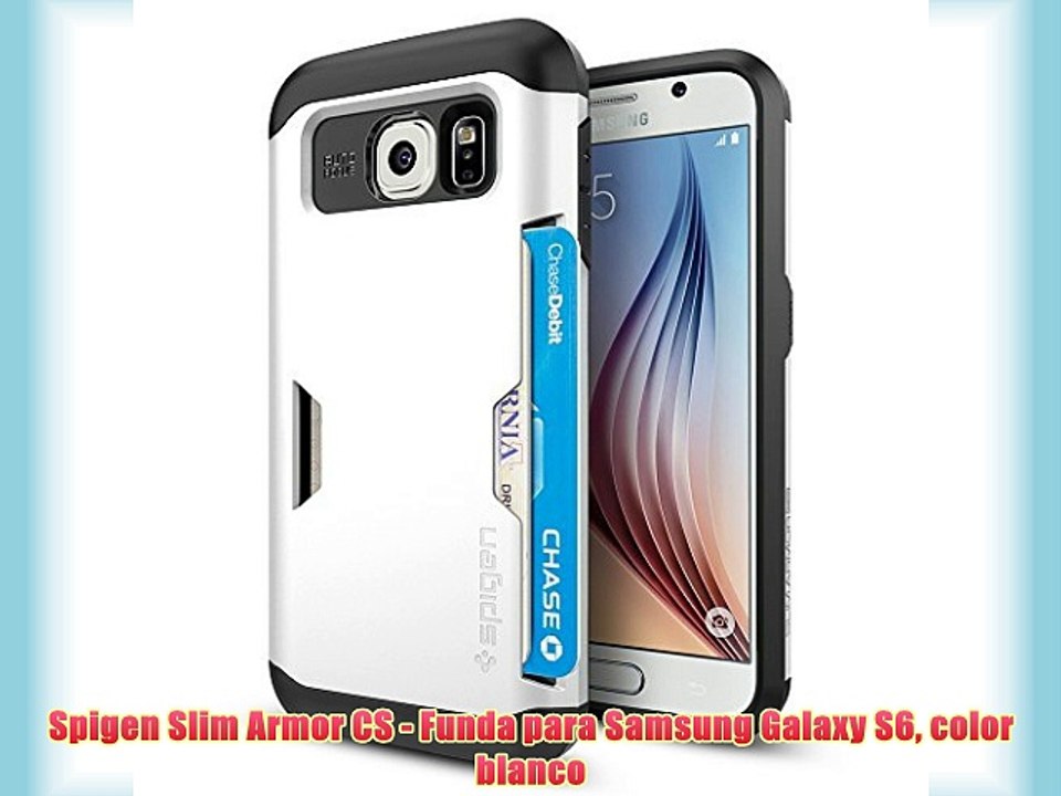Spigen Slim Armor CS - Funda para Samsung Galaxy S6 color blanco