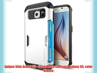 Spigen Slim Armor CS - Funda para Samsung Galaxy S6 color blanco