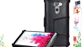 LEICKE MANNA | Funda de piel genuina para LG G3 | Función EasyStand | Piel de napa 'Astana'